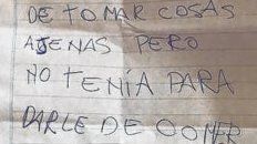 Curiosa nota, a mano, y con arreglos. Curiosa nota, a mano, y con arreglos.