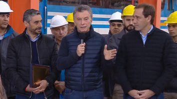 El presidente Mauricio Macri inauguró hoy el nuevo taller ferroviario Tolosa, en La Plata, cerrado desde 2011. El presidente Mauricio Macri inauguró hoy el nuevo taller ferroviario Tolosa, en La Plata, cerrado desde 2011.
