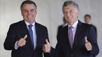 Los presidentes de Brasil, Jair Bolsonaro, y de Argentina, Mauricio Macri. Los presidentes de Brasil, Jair Bolsonaro, y de Argentina, Mauricio Macri.
