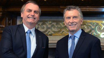 Macri y Bolsonado, juntos Macri y Bolsonado, juntos