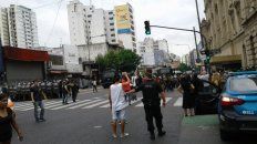 Sigue la tensión en el barrio de Once. Foto La Izquierda Diario. Sigue la tensión en el barrio de Once. Foto La Izquierda Diario.