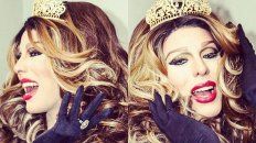 Sofia Camará, el alter ego de Pablo, con la corona de reina. Sofia Camará, el alter ego de Pablo, con la corona de reina.