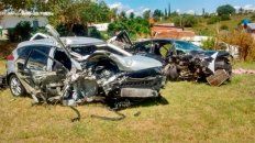 Así quedaron los autos al costado de la ruta. Así quedaron los autos al costado de la ruta.