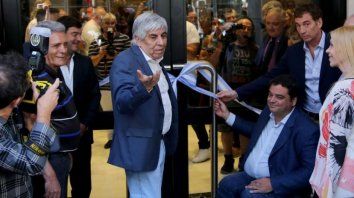 Moyano cuando tenían buena relación con Triaca. Moyano cuando tenían buena relación con Triaca.