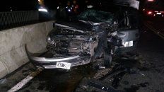 El Chevrolet Corsa, donde iban a bordo cinco mujeres, se llevó la peor parte. El Chevrolet Corsa, donde iban a bordo cinco mujeres, se llevó la peor parte.