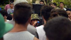 Batalla de Gallos por una causa benéfica en la plaza 1° de Mayo. 21/02/2017. Batalla de Gallos por una causa benéfica en la plaza 1° de Mayo. 21/02/2017.