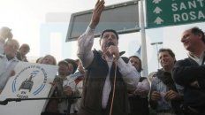 Otros tiempos. En el 2008, De Angeli encabezó los cortes de ruta en contra de las retenciones. Foto: Diego Arias. Otros tiempos. En el 2008, De Angeli encabezó los cortes de ruta en contra de las retenciones. Foto: Diego Arias.