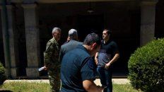 Allanamiento. En el Batallón se realizó la requisa y detención. Foto: Diario Textual Allanamiento. En el Batallón se realizó la requisa y detención. Foto: Diario Textual