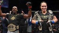 Jon Jones y Amanda Nunes podrían ser calificados como las máximas figuras del UFC este fin de año. Jon Jones y Amanda Nunes podrían ser calificados como las máximas figuras del UFC este fin de año.
