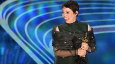 Olivia Colman luego de realizar un discurso magnífico. Olivia Colman luego de realizar un discurso magnífico.