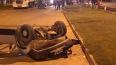Así quedó el auto. Así quedó el auto.