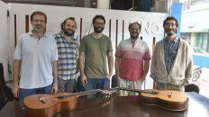 Quinteto. Luis Medina, Sebastián Narváez, Mauro Leyes, Carlos Aguirre y Mauricio Laferrara. Quinteto. Luis Medina, Sebastián Narváez, Mauro Leyes, Carlos Aguirre y Mauricio Laferrara.