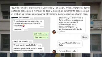 preceptor que acosaba a alumnas: ¿queres escaparte manana? preceptor que acosaba a alumnas: ¿queres escaparte manana?