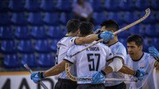 El festejo de los jugadores argentinos. El festejo de los jugadores argentinos.