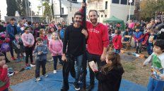 Rodo Pusula y Nahuel Valiente luego de la función en el Palo Chino. Rodo Pusula y Nahuel Valiente luego de la función en el Palo Chino.