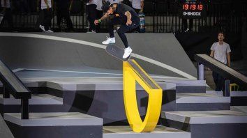 Nyjah Imani Huston en acción. Nyjah Imani Huston en acción.