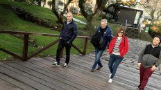 El paseo de la ministra por Colonia. El paseo de la ministra por Colonia.