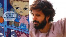 Arte. La tapa de Las venas son del color... fue ilustrada por el artista paranaense Lucas Mercado. Arte. La tapa de Las venas son del color... fue ilustrada por el artista paranaense Lucas Mercado.