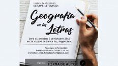 iv octubre literario geografia en las letras iv octubre literario geografia en las letras