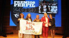 Las integrantes del Basta levantando la bandera en Buenos Aires. Las integrantes del Basta levantando la bandera en Buenos Aires.