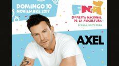 axel cierra la ultima noche de la fiesta nacional de la avicultura axel cierra la ultima noche de la fiesta nacional de la avicultura
