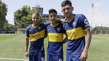 Vázquez (a la derecha) junto a Weigandt y Cañete. Vázquez (a la derecha) junto a Weigandt y Cañete.