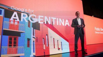 Pablo Beramendi, director General de Google Argentina, durante la presentación en Buenos Aires. Pablo Beramendi, director General de Google Argentina, durante la presentación en Buenos Aires.