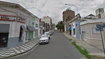San Martín en el cruce con Feliciano. San Martín en el cruce con Feliciano.