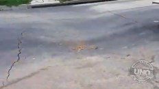 se esta hundiendo una calle en barrio parana xiv se esta hundiendo una calle en barrio parana xiv