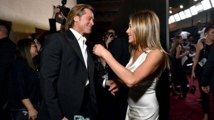Las fotos del reencuentro de Brad Pitt y Jennifer Aniston Las fotos del reencuentro de Brad Pitt y Jennifer Aniston