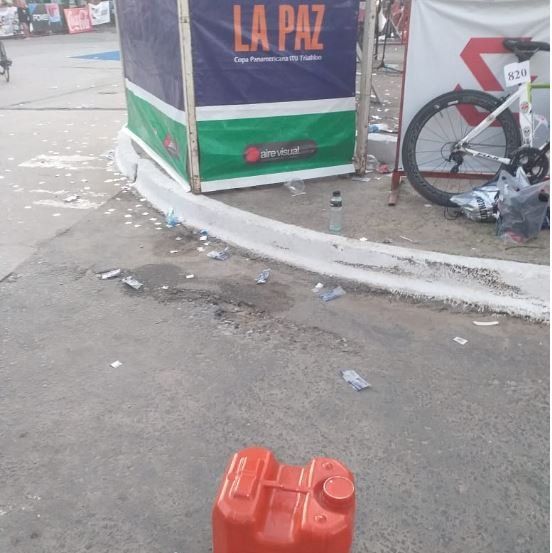 El bidón de la polémica.