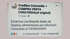 trucharon perfil de facebook para estafar con tarjeta alimentaria trucharon perfil de facebook para estafar con tarjeta alimentaria