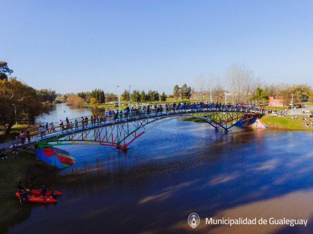 El puente del reservorio es ideal para ver las competencias.