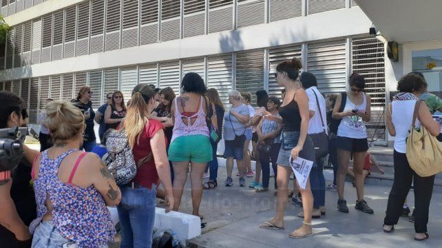 Hoy hubo protesta en Tribunales por Fátima. 