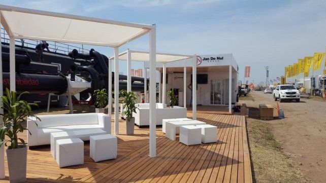 El espacio de Jan de Nul en Expoagro.