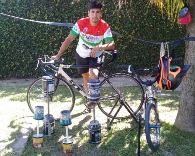 Por el coronavirus, Marcos Fuentes entrena desde su casa