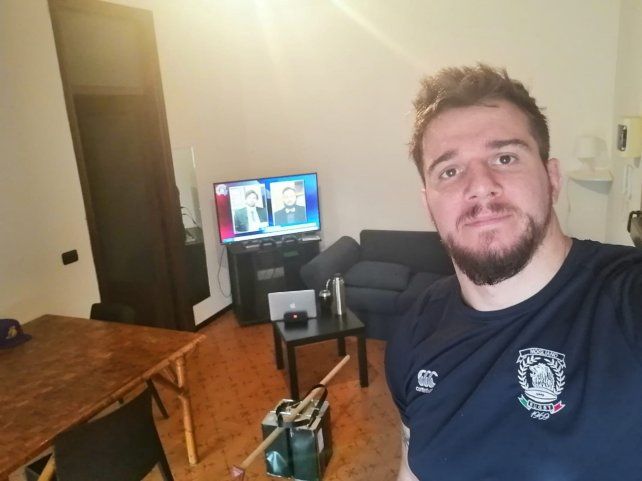 Delorenzi lleva varias temporadas jugando en el rugby de Italia.