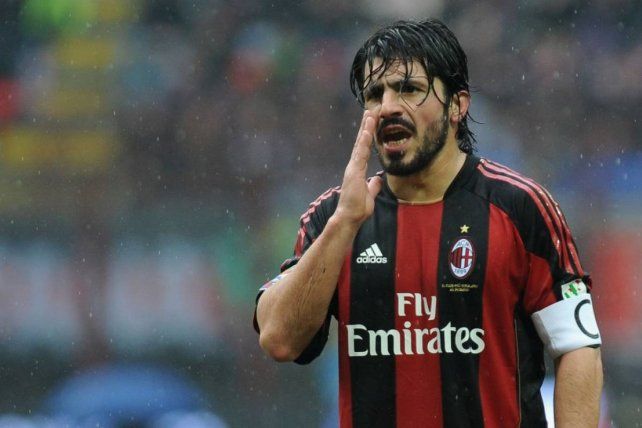Gattuso enfrentó a Boca Juniors con la camiseta del Milan