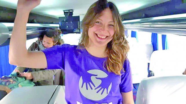 Milagros participó en el Encuentro Plurinacional de Mujeres con compañeres Sordes de MOSFA (Movimiento de Sordes Feministas Argentina).