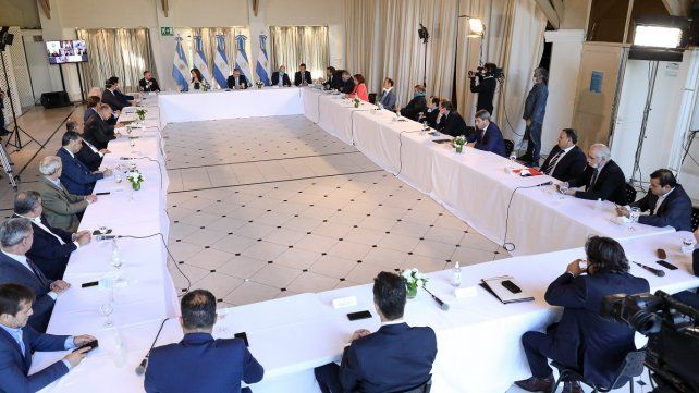 Alberto Fernández reunió a los gobernadores en Olivos (foto: Télam)