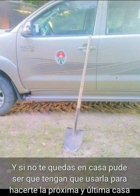 Una imagen de la campaña contra el coronavirus, que despertó cuestionamientos de la oposición.