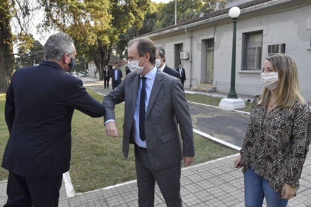 Rossi visitó la ciudad. Bordet y Stratta lo recibieron en el Hospital Militar. 