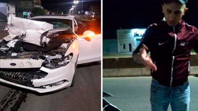 El cantante de Ke Personaje chocó en el ingreso a Concepción del Uruguay