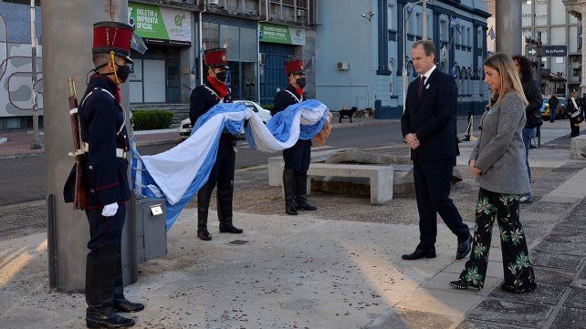 Bordet y Stratta encabezaron el acto.