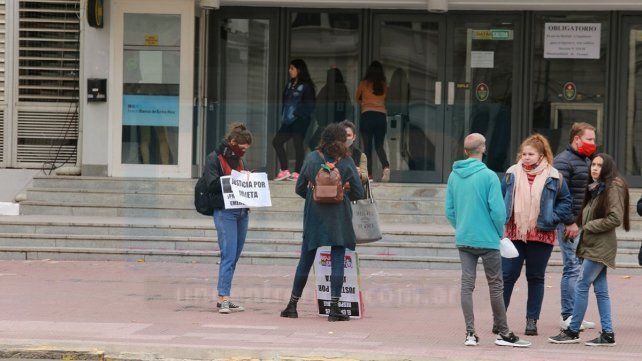 La pandemia no impidió que se concretara el reclamo de justicia.
