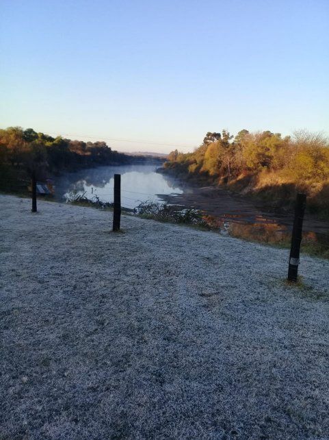 Foto a las márgenes del arroyo Las Conchas, a pocos metros del lugar donde está ubicada la balsa