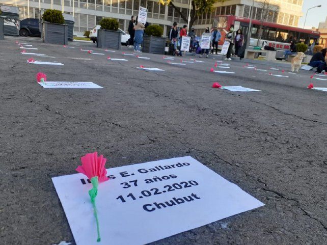 El reclamo contra la violencia de género se expresó en plaza Mansilla.
