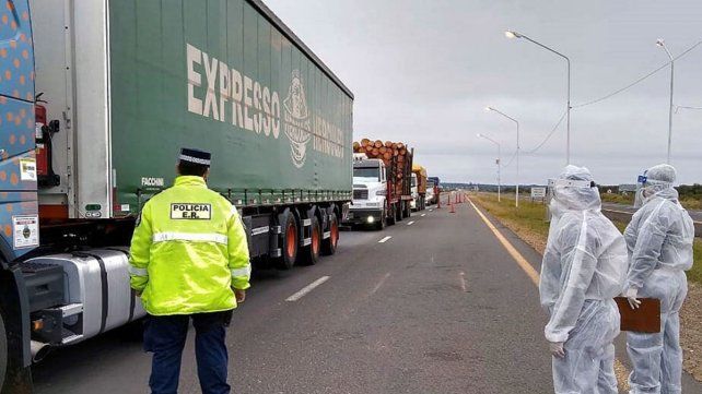 La policía de Entre Ríos informará el destino de los camiones.