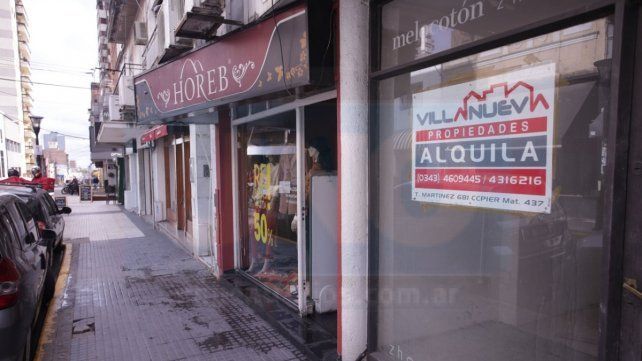 Una postal repetida en el centro de Paraná.