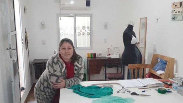 Claudia en su taller de La Paz.